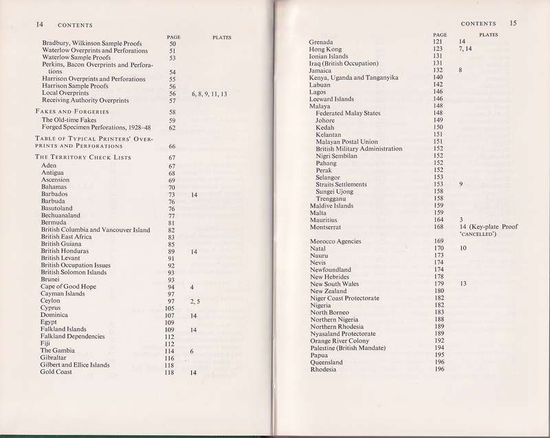 Specimen Stamps of the Crown Colonies 1857-1948 by Marcus Samuel (1976)
