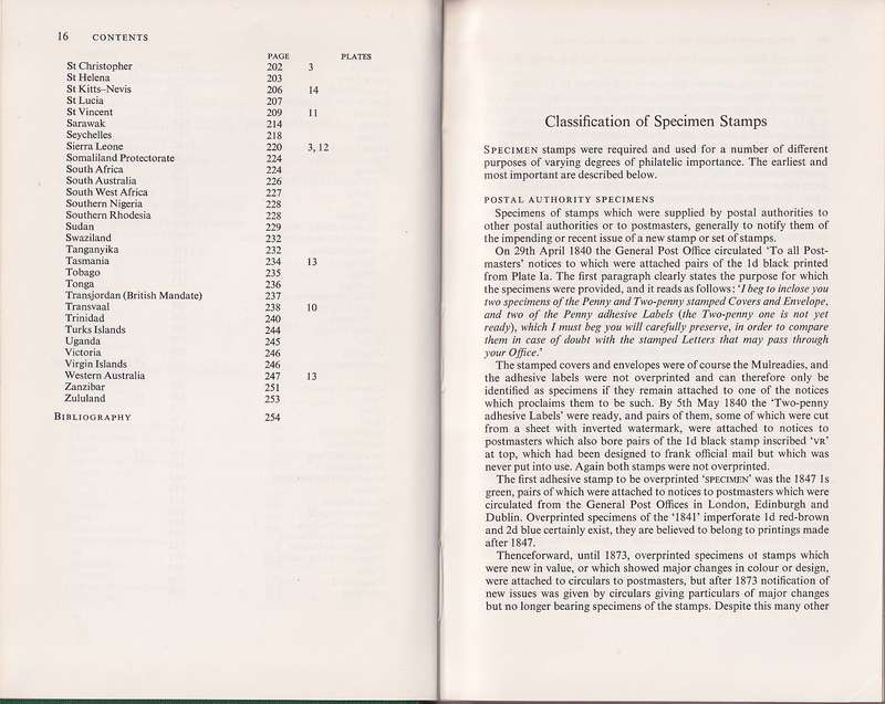 Specimen Stamps of the Crown Colonies 1857-1948 by Marcus Samuel (1976)