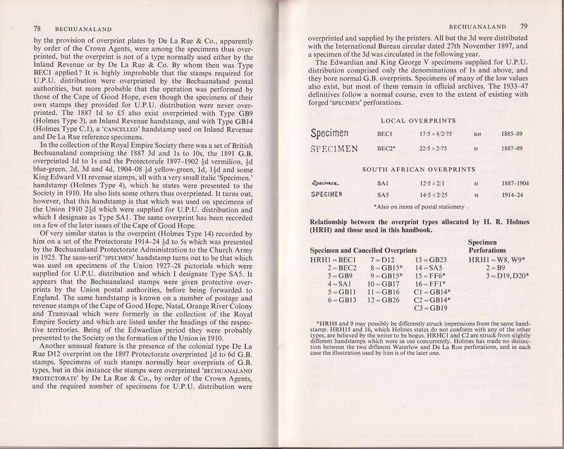 Specimen Stamps of the Crown Colonies 1857-1948 by Marcus Samuel (1976)