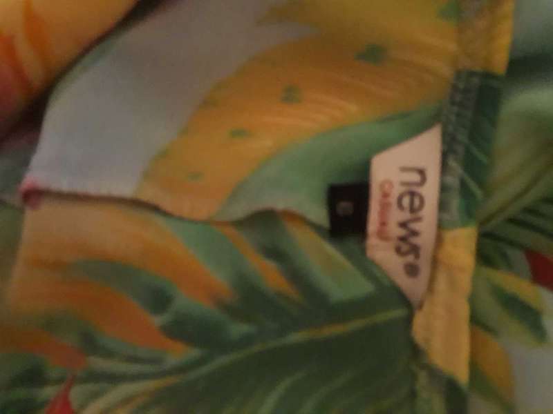 FOSCHINI BRAND HIGH LOW SEAM SUMMER DRESS IN AS NEW CONDTION - SIZE 6/30/XS