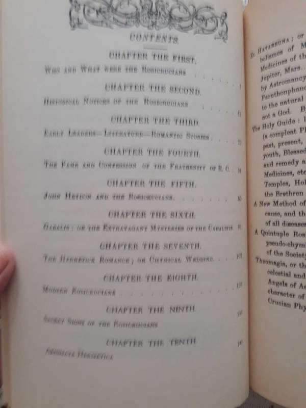 Antiquarian Occult Book - Rosy Cross - The Mysteries of the Rosy Cross - 1891