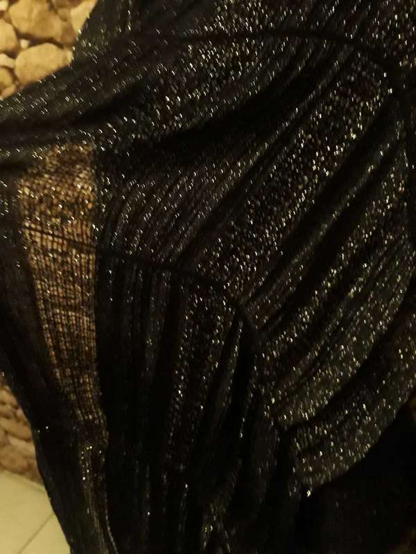 Stunning Black Shawl with silver Lurex for that special occasion!