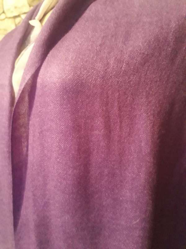 SHAWL - PURPLE SHAWL IN 100% SOFT POLYESTER FABRIC
