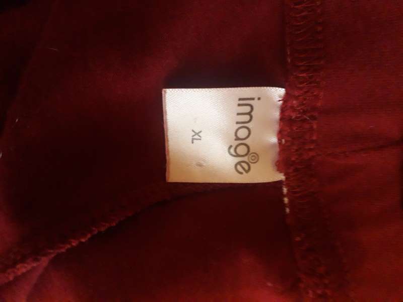 DARK WINE-RED IMAGE BRAND POLYCOTTON BLEND LEGGINGS IN NEW CONDITION - SIZE XL