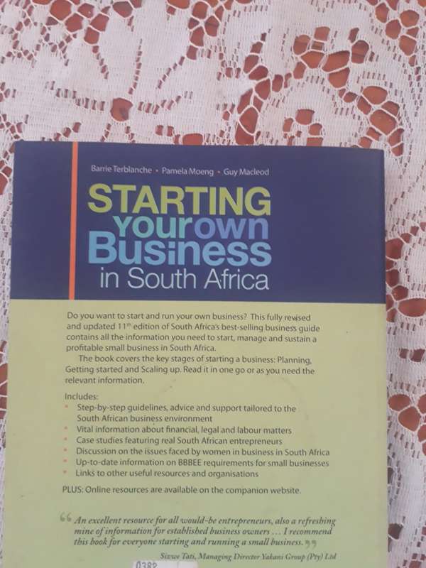 BUSINESS BOOK - STARTING YOUR OWN BUSINESS IN SOUTH AFRICA