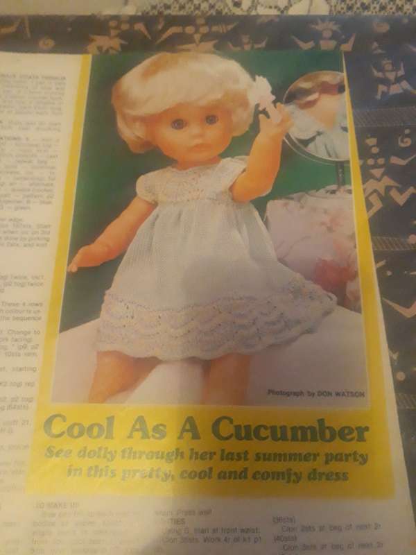 FIRST LOVE DOLL PATTERNS - COOL AS A CUCUMBER