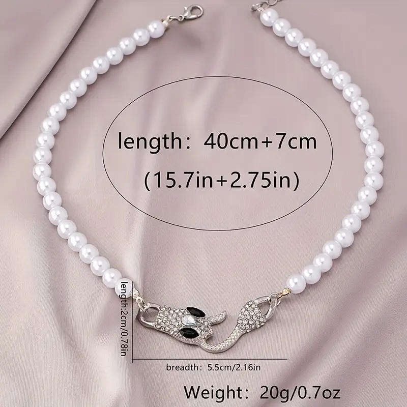 A Stylish & Unique Necklace Featuring a And Snake Head Design,
