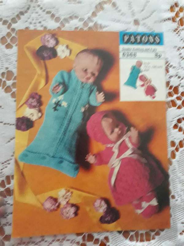 DOLL KNITTING PATTERN - PATONS 6368