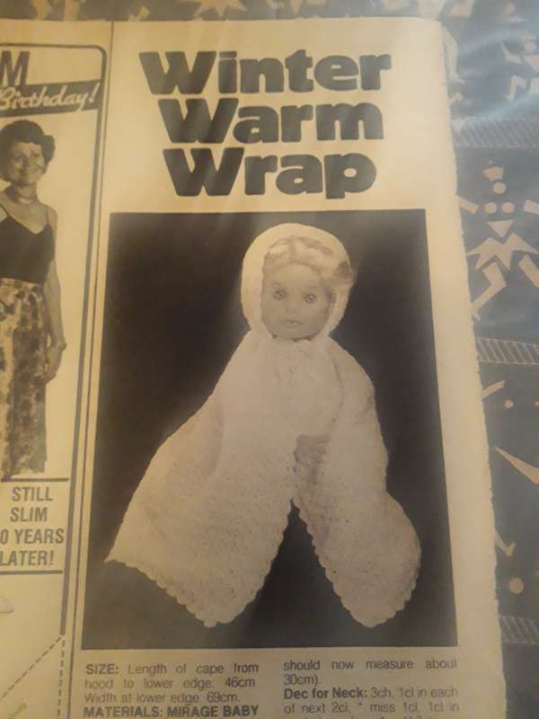 FIRST LOVE DOLL PATTERNS - WINTER WARM WRAP