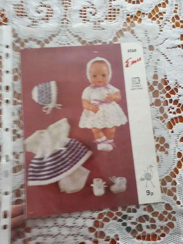 DOLL KNITTING PATTERNS -EMU 6569