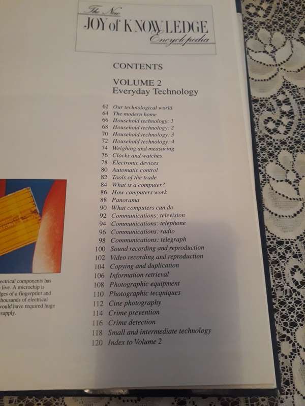 THE NEW JOY OF KNOWLEDGE ENCYCLOPEDIA VOL 2 - EVERYDAY TECHNOLGY - HARDCOVER
