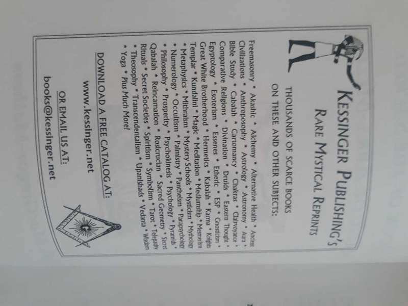 Occult Book by Kessinger Publishing on Book of Sacred Magic of Abra-Melin as new condition