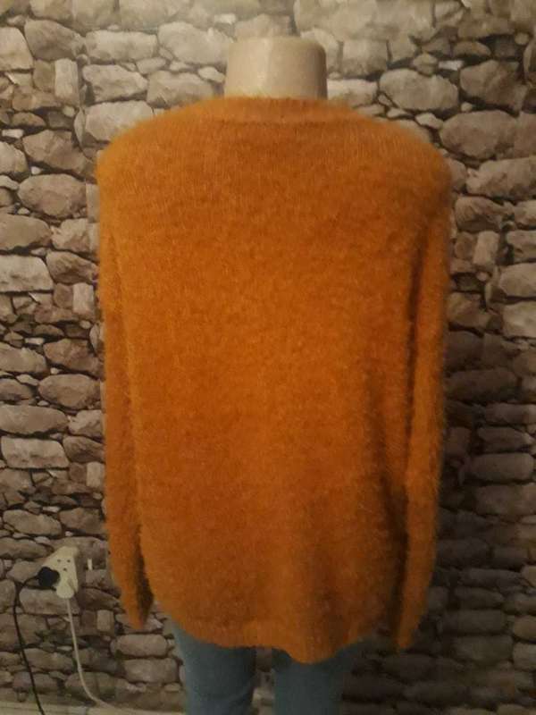 TANGO BRAND VERY SOFT MUSTARD COLOUR KNITTED JUMPER - SIZE 14/38/XL - AS NEW