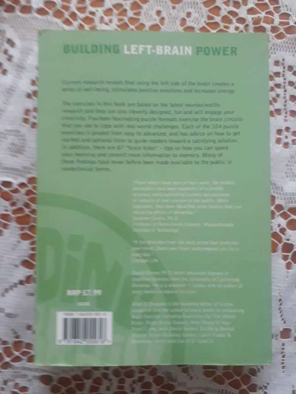 SELFHELP/PSYCHOLOGY BOOK - BUILDING LEFT BRAIN POWER BOOST YOUR MENTAL MUSCLE!