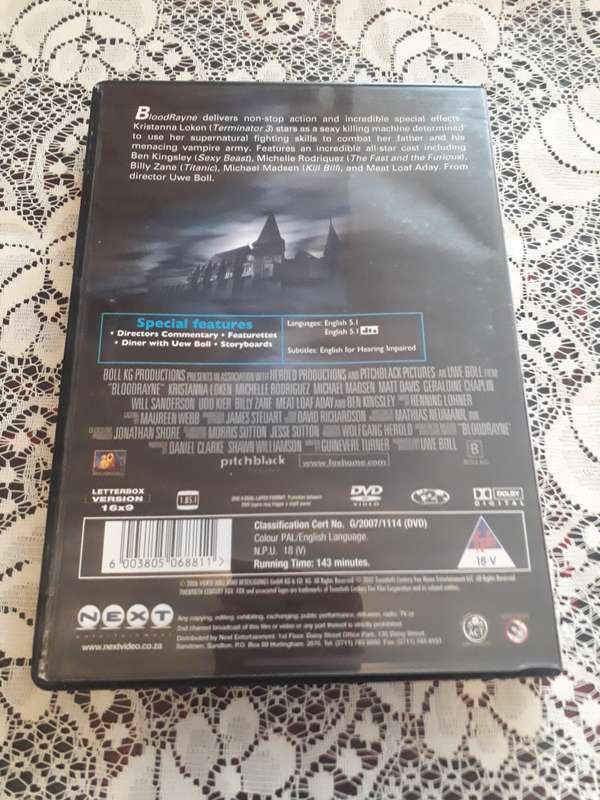 HORROR DVD  - BLOODRAYNE
