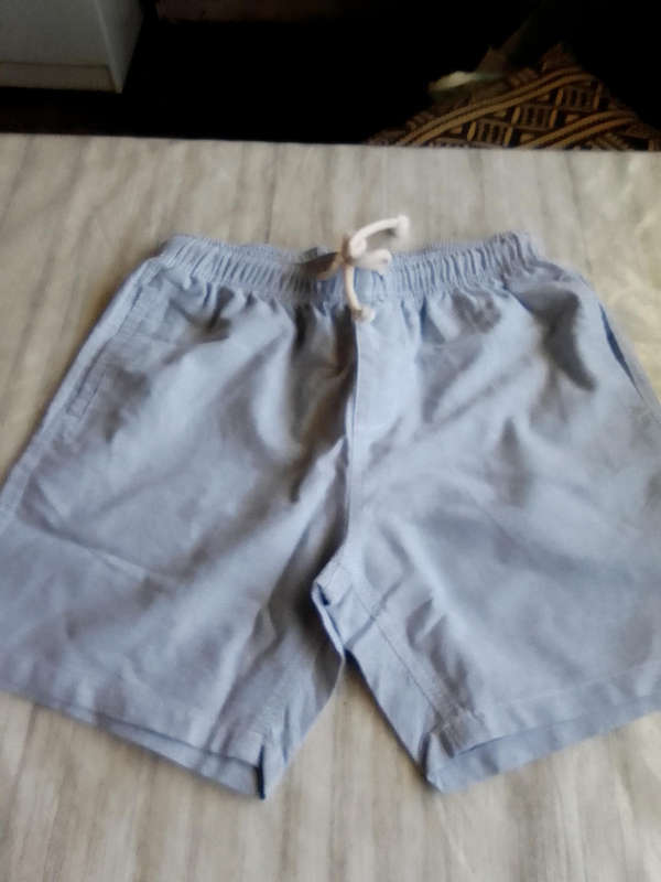 ANKO BRAND - MEN'S TIE STRING ELASTICATED ATHLETIC SHORTS IN BLUE COLOUR - 100% COTTON - SIZE S