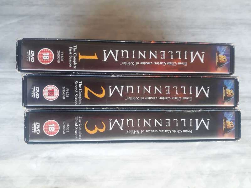DVD BOX SET - THE MILLENNIUM COMPLETE SERIES NO 1 - 3 IN AS NEW CONDITION