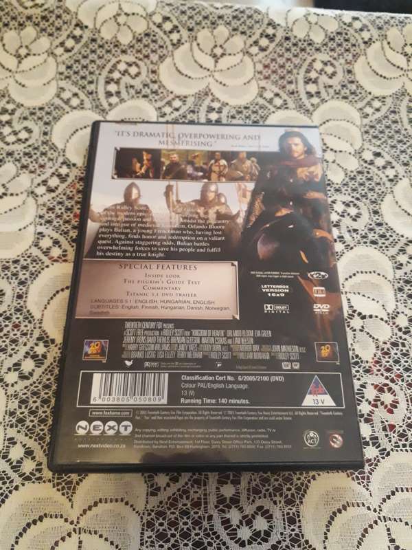ACTION DVD - KINGDOM OF HEAVEN ORLANDO BLOOM