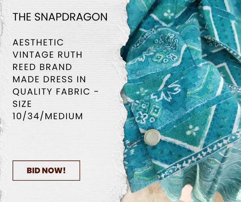 Aesthetic Vintage Ruth Reed Brand Secretary Style Dress in Hi-Quality sigzag pattern Fabric