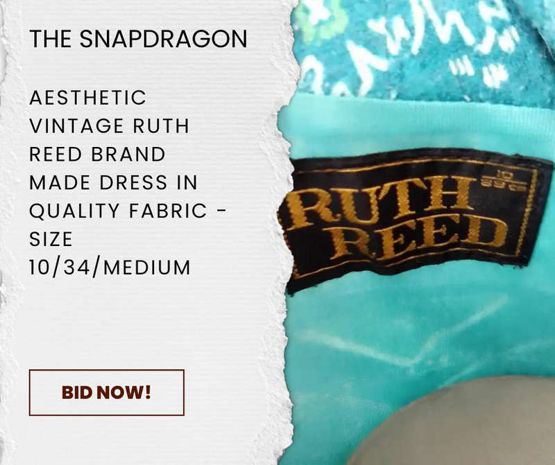 Aesthetic Vintage Ruth Reed Brand Secretary Style Dress in Hi-Quality sigzag pattern Fabric