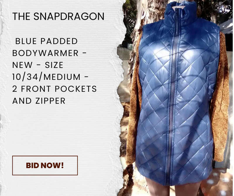 BLUE BODY WARMER JACKET - NEW