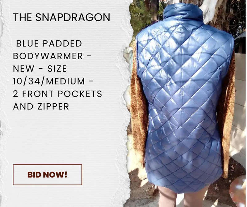 BLUE BODY WARMER JACKET - NEW
