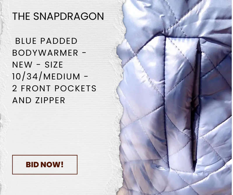BLUE BODY WARMER JACKET - NEW