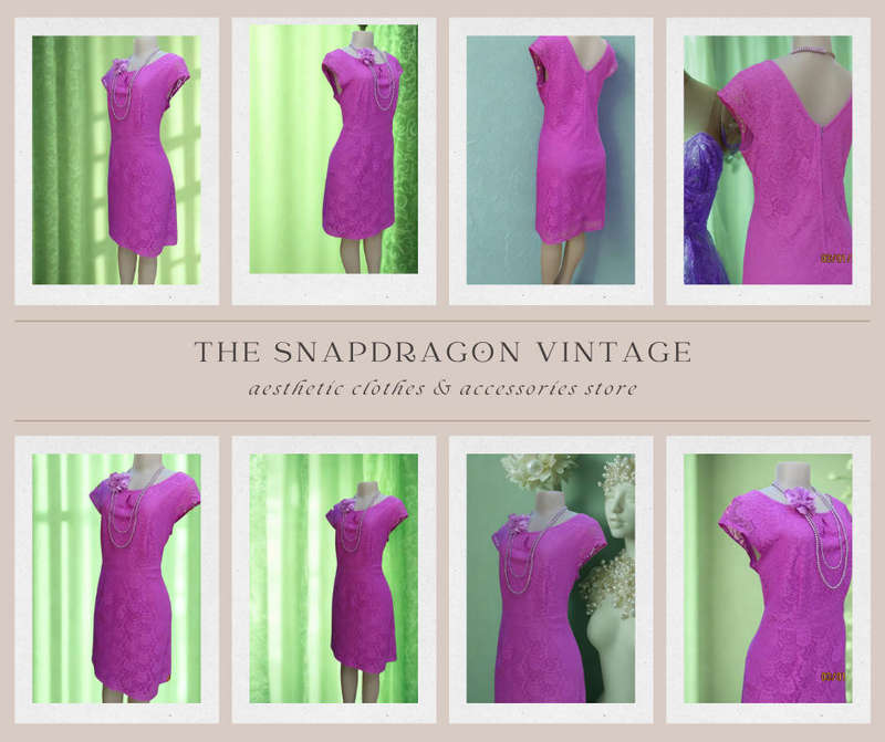 VINTAGE FASHION EXPRESS BRAND - LIGHT PURPLE LACE BODYCON DRESS WITH CAPPED SLEEVES