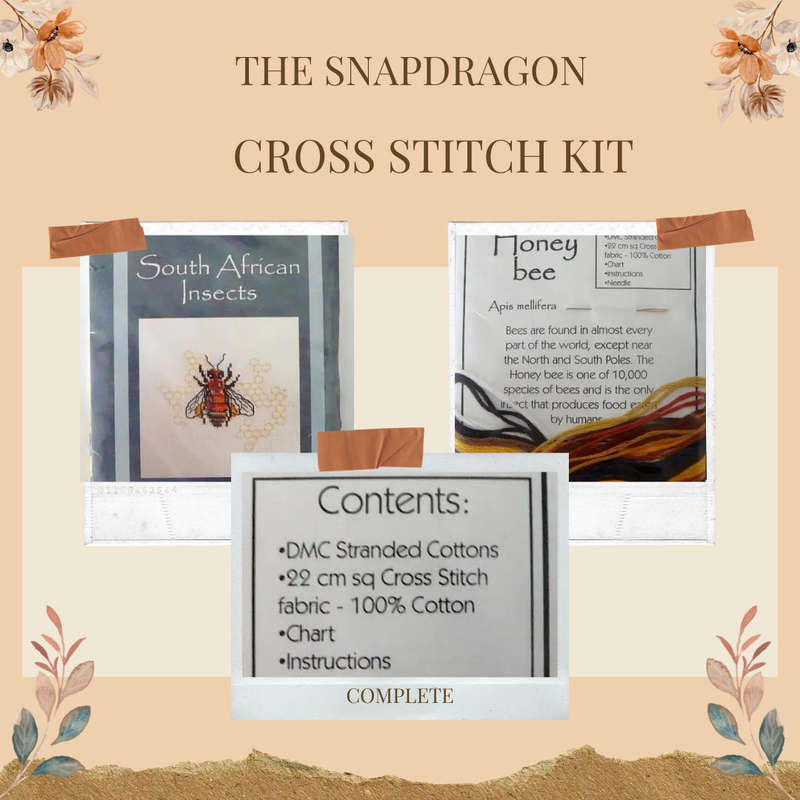 Cross Stitch Kit by Mollink Designs - The Honey Bee