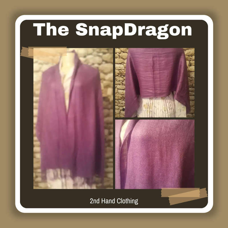 Beautiful Very Soft Purple Shawl in as new condition