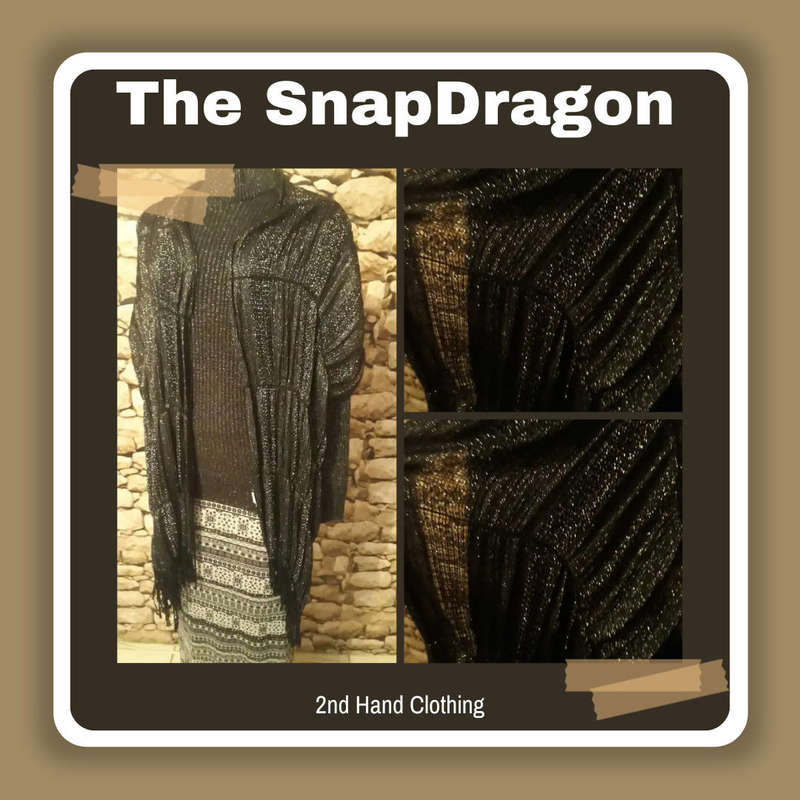 Stunning Black Shawl with silver Lurex for that special occasion!