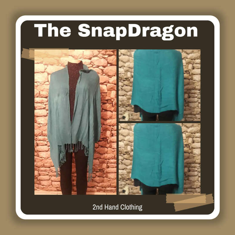 DARK AQUA BLUE VERY SOFT FABRIC - 100% POLYESTER