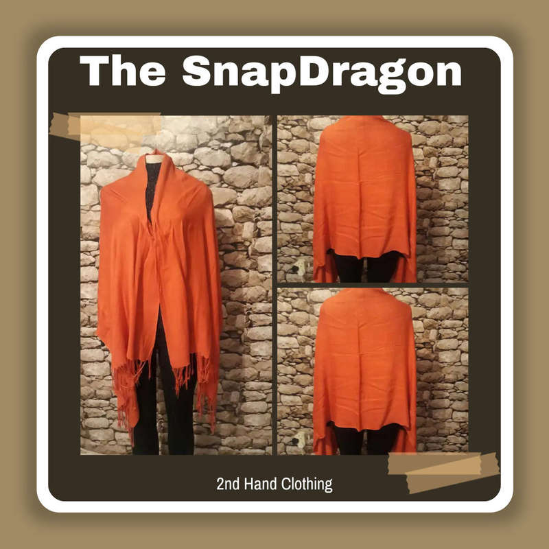 BURNT ORANGE VERY SOFT FABRIC - 100% POLYESTER