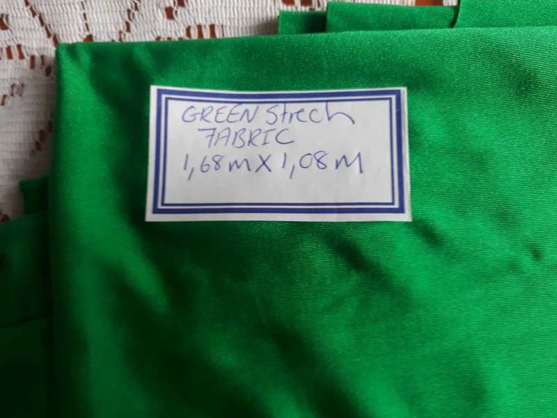 CRAFT GREEN STRETCH FABRIC PIECE 1.68M X 1.08M