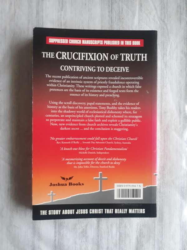 THE CRUCIFIXION OF TRUTH BY TONY BUSHBY - RARE FIND!