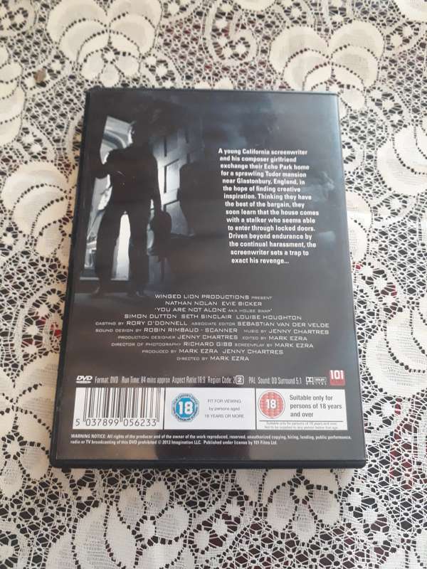 HORROR DVD - YOU ARE NOT ALONE