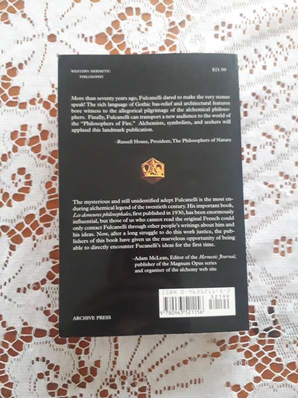 OCCULT BOOK Fulcanelli  Master Alchemist the dwellings of the philosophers - as new condition