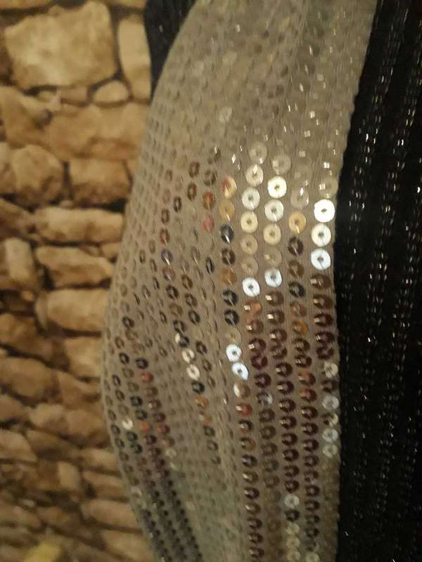 SCARF - SILVER SEQUINS SCARF