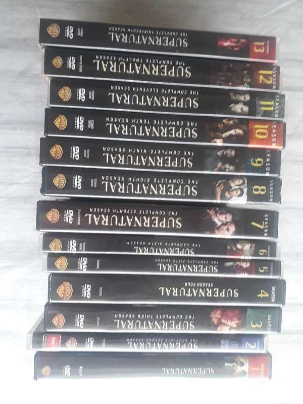 DVD BOX SET - SUPERNATURAL SEASON 1 - 13 COMPLETE IN AS NEW CONDITION