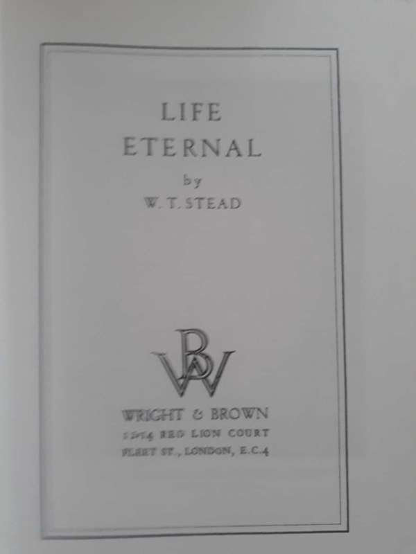 Occult Book by Kessinger Publishing on Life Eternal as new condition