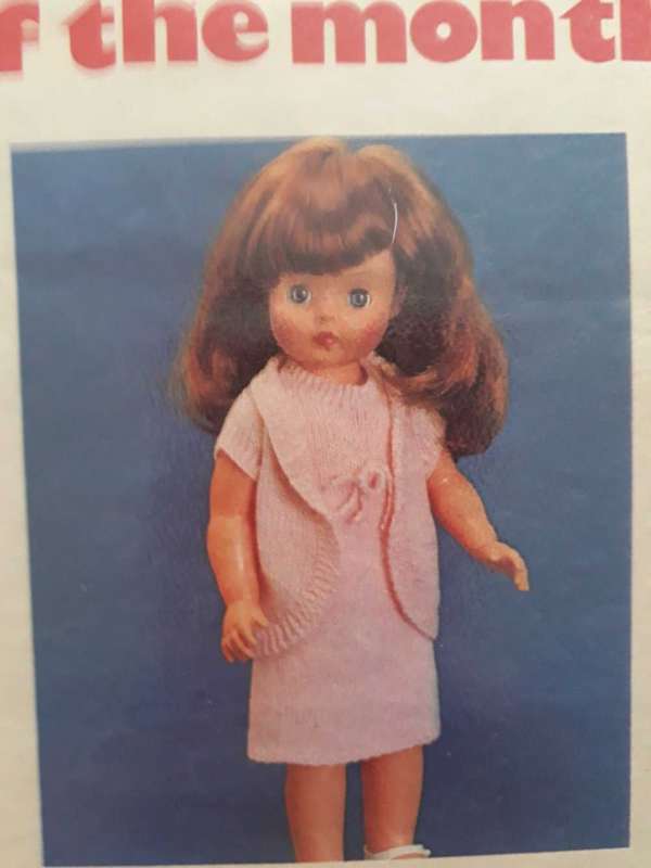 DOLL KNITTING PATTERN - DRESS AND JACKET