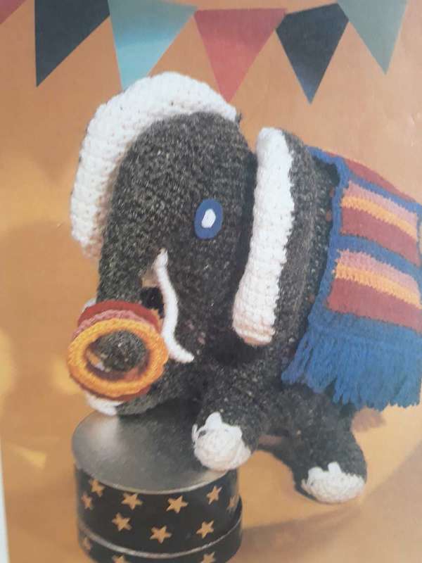 TOY CROCHET PATTERN  - OMAR THE ELEPHANT