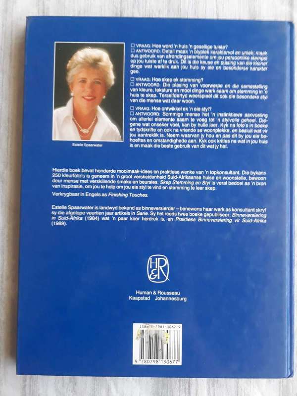 INTERIOR DESIGN BOOK - SKEP STEMMING EN STYL DEURE ESTELLE SPAARWATER - HARDCOVER