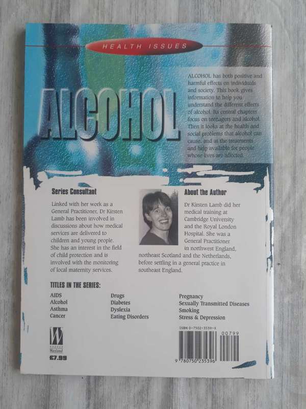 SELFHELP BOOK - ALCOHOL BY KIRSTEN LAMB - SOFTCOVER - AS NEW CONDITION