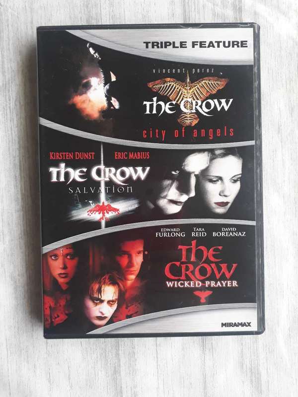 DVD BOX SET - THE CROW TRIPLE COLLECTION IN MINT/AS NEW CONDTION