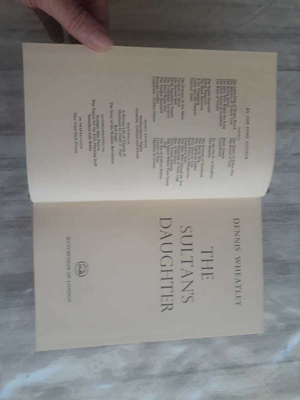 DENNIS WHEATLEY -The Sultan's Daughter t - 1963 - First Edition without the Dust Cover