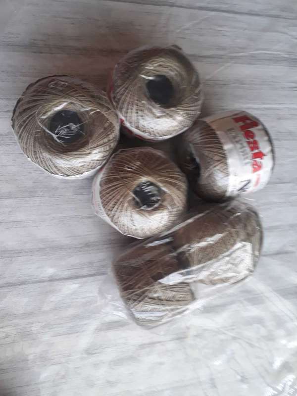 CRAFT - FIESTA CROCHET KNITTING YARN  4 X 50G PLUS XTRA - ARMY GREEN