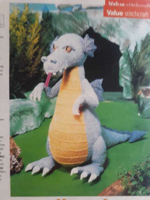TOY KNITTING PATTERN - DUDLEY THE DRAGON