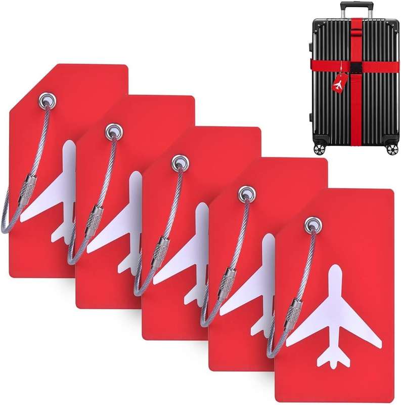 5pc Silicone Luggage Tags