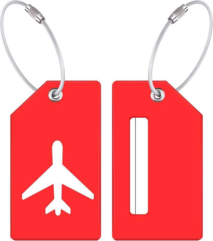 5pc Silicone Luggage Tags